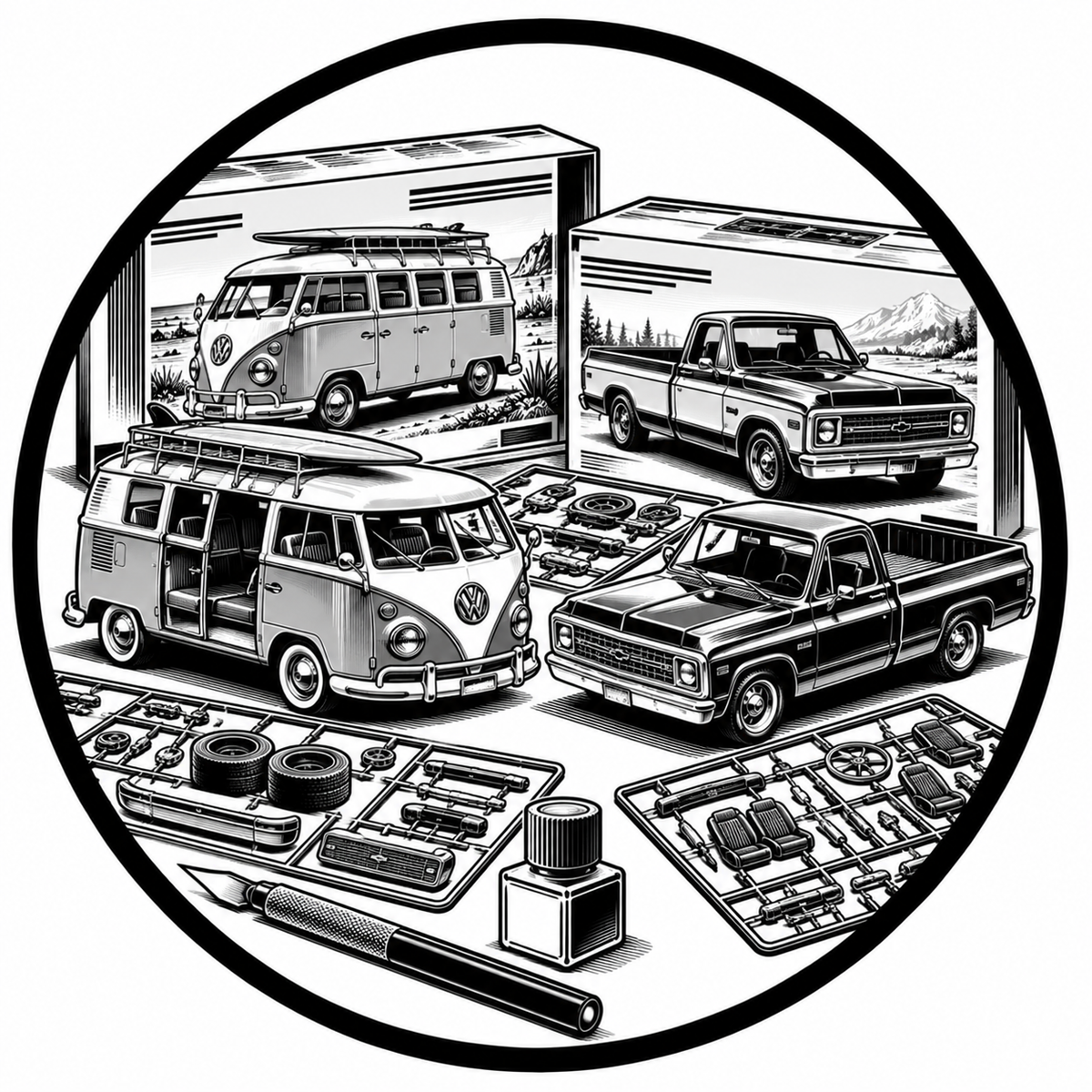 Van- & Pick-up-Modellbausätze