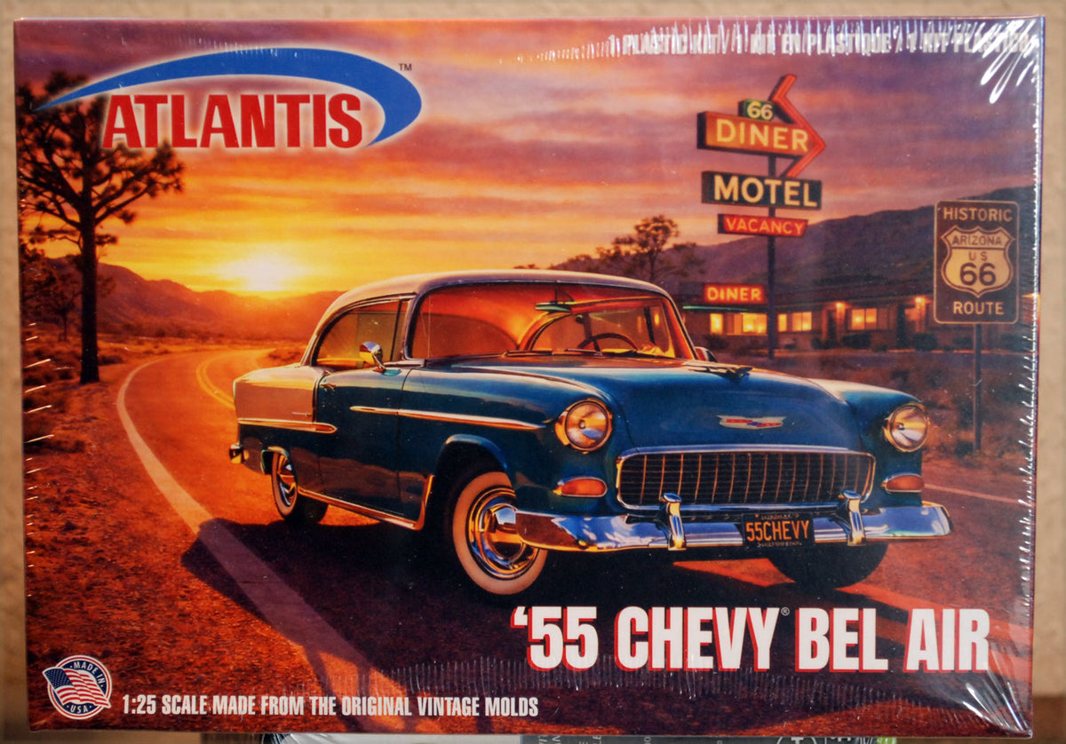 Atlantis 1374 1955 Chevrolet Bel Air Hardtop Coupe 1:25 Bausatz