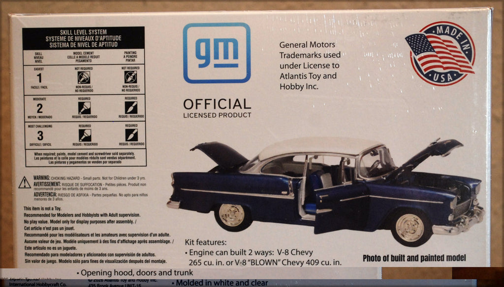 Atlantis 1374 1955 Chevrolet Bel Air Hardtop Coupe 1:25 Bausatz