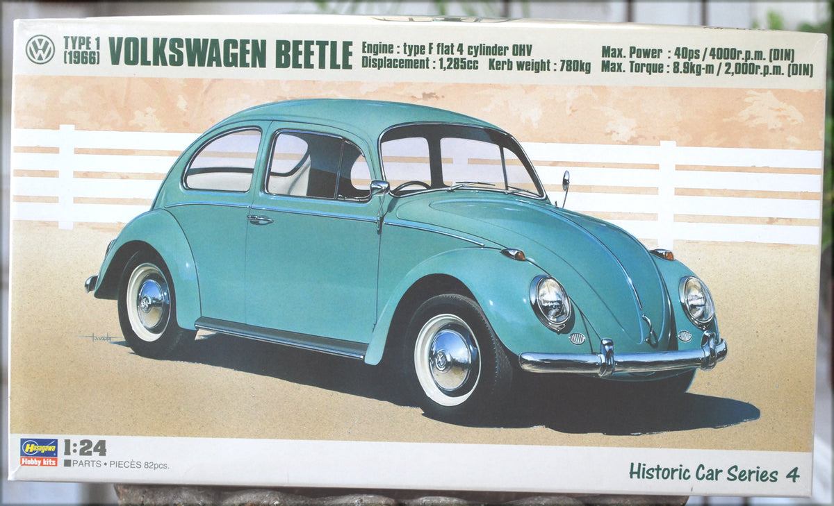 Hasegawa 21204 1966 Volkswagen VW Käfer VW Beetle 1:24 Bausatz