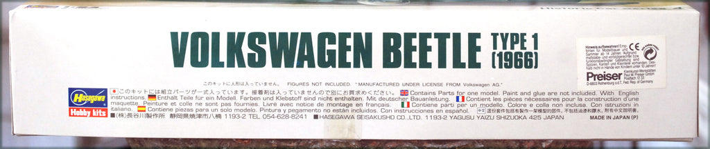 Hasegawa 21204 1966 Volkswagen VW Käfer VW Beetle 1:24 Bausatz