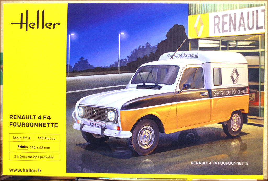 Heller 82700 1984 Renault 4 F4 Fourgonette 1:24 Bausatz
