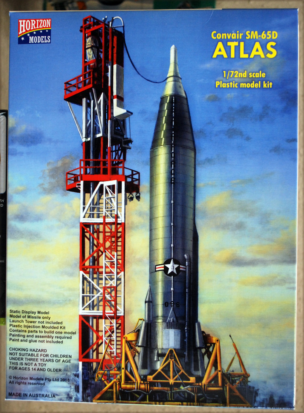Horizon Models 2001 Convair SM-65D Atlas Missile 1:72 ganz neu 2023 Bausatz