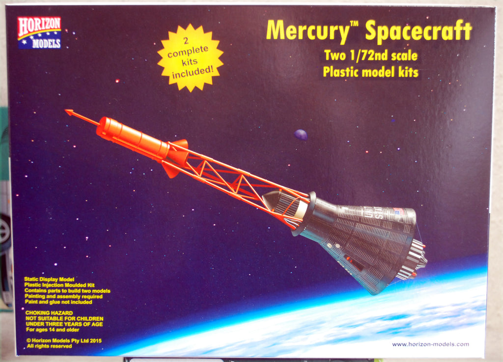 Horizon Models 2003 Mercury Spacecraft Raumkapsel 1:72 ganz neu 2023 Bausatz