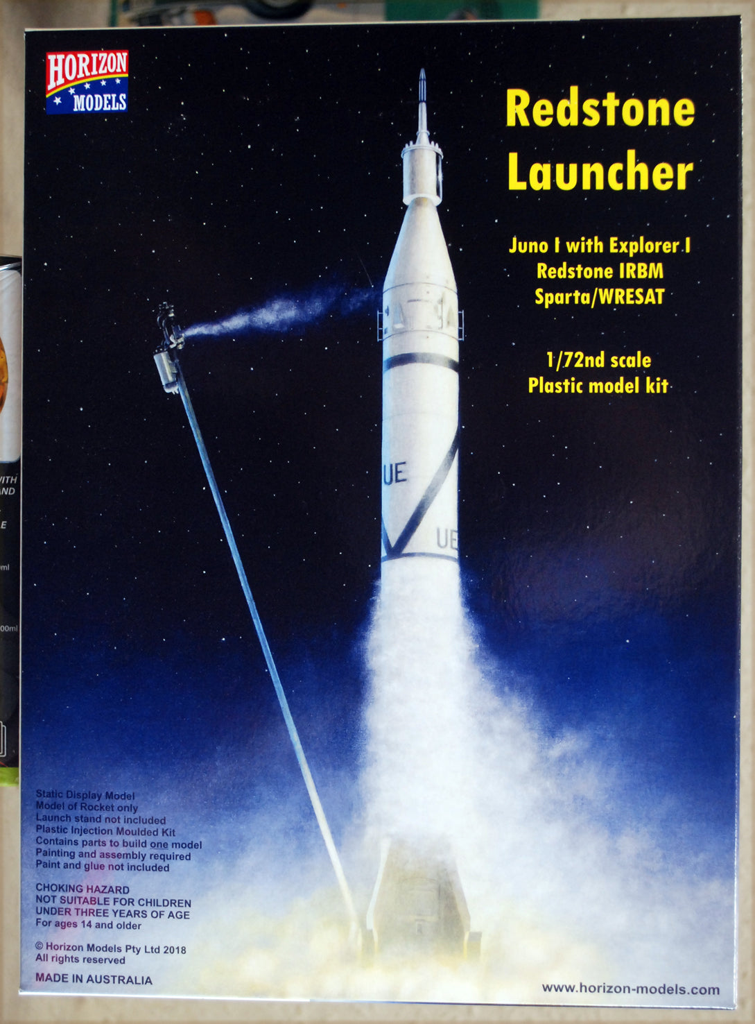 Horizon Models 2005 Redstone Launcher Missile 1:72 ganz neu 2023 Bausatz