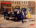 ICM 24055 1930 Ford Model A Daring Robbery Gangster Car 1:24