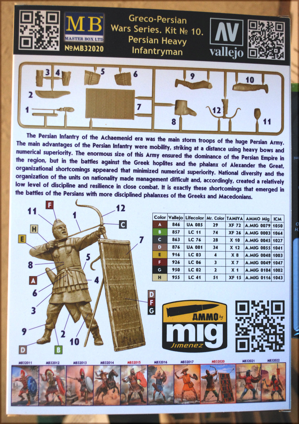 32020 Master Box Greco-Persian Wars pers. heavy Infantry Kit #10 1:32