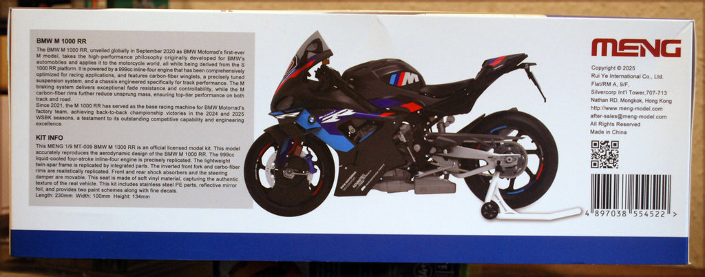 Meng MT009 2020 BMW M 1000 RR 1:9 Bausatz