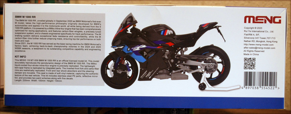 Meng MT009 2020 BMW M 1000 RR 1:9 Bausatz