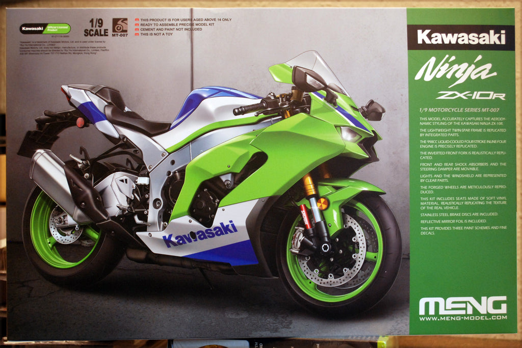 Meng MT007 2024 Kawasaki Ninja ZX-10R 1:9 Bausatz