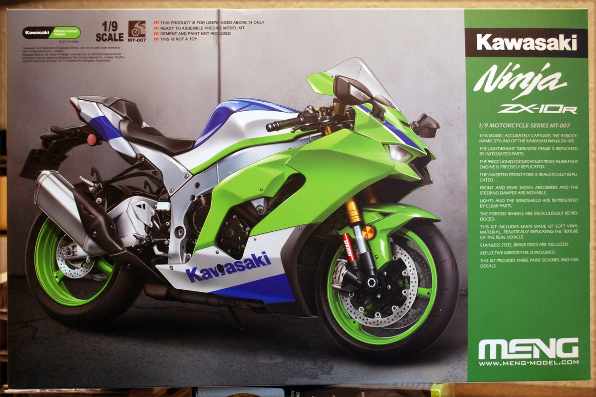 Meng MT007 2024 Kawasaki Ninja ZX-10R 1:9 Bausatz