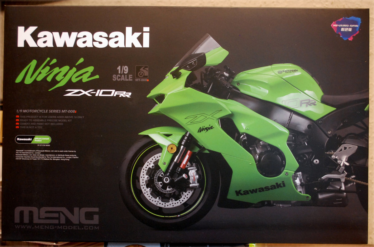 Meng MT008s 2024 Kawasaki Ninja ZX-10RR 1:9 Bausatz pre colored