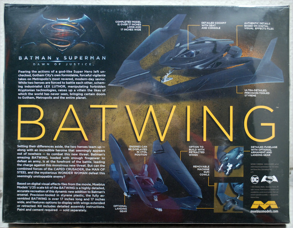 Moebius 969 Batman vs. Superman Batwing 1:25 Bausatz