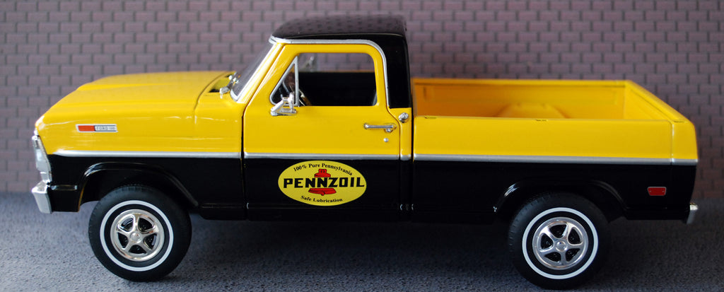 Green Light 85082  Running on empty 7 1969 Ford F 100 Pennzoil 1:24