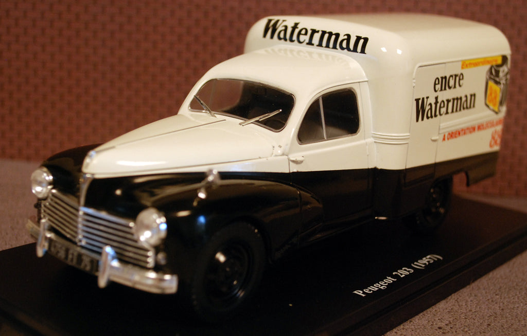 1957 Peugeot 203 Encre Waterman 1:24 Fabbri / White Box / Hachette