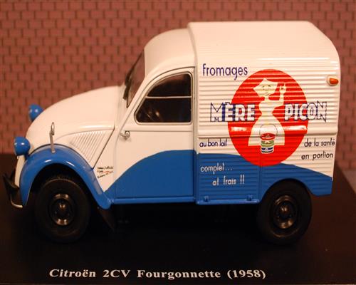 1958 Citroen 2CV Fourgonette 1:24 Fabbri / White Box / Hachette