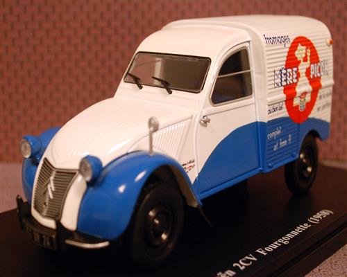 1958 Citroen 2CV Fourgonette 1:24 Fabbri / White Box / Hachette