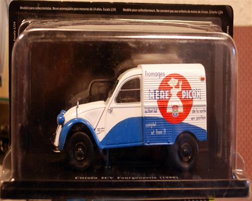 1958 Citroen 2CV Fourgonette 1:24 Fabbri / White Box / Hachette