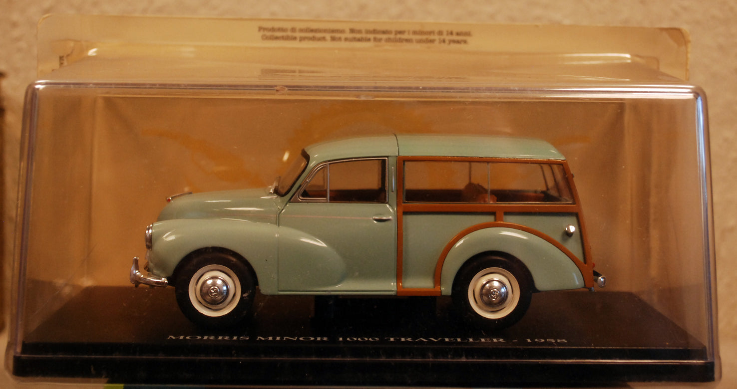 1958 Morris Minor 1000 Traveller 1:24 Fabbri / White Box / Hachette