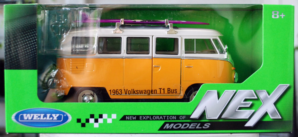 Welly 22095SBW 1963 Volkswagen T1 Bus VW Bully T1 1:24