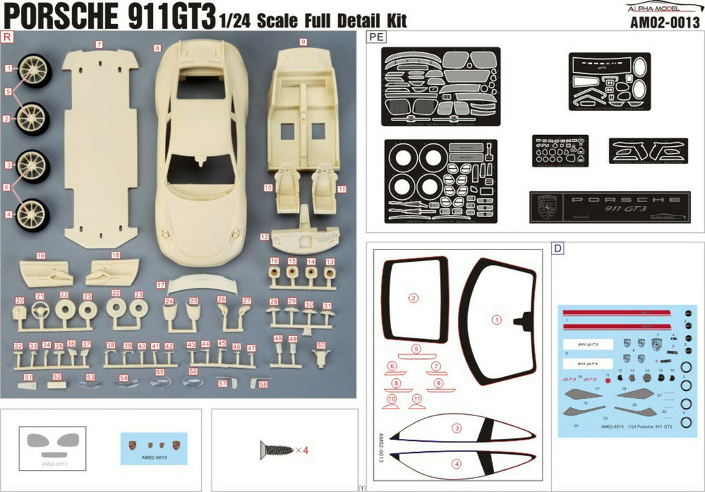 2017 Porsche 911 Gt 3 ( 991.2 ) 1:24 Alpha Model 02-0013