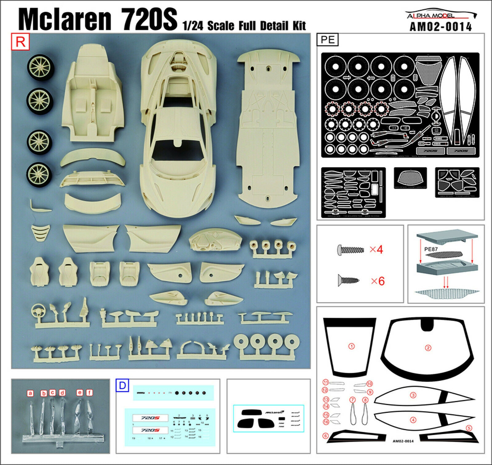 2016 McLaren 720 S 1:24 Alpha Model 02-014 neu 2020