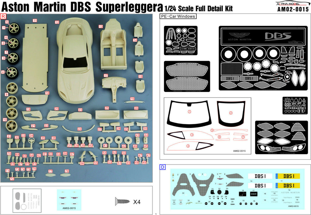 2018 Aston Martin DBS Superleggera 1:24 Alpha Model 02-015 neu 2020