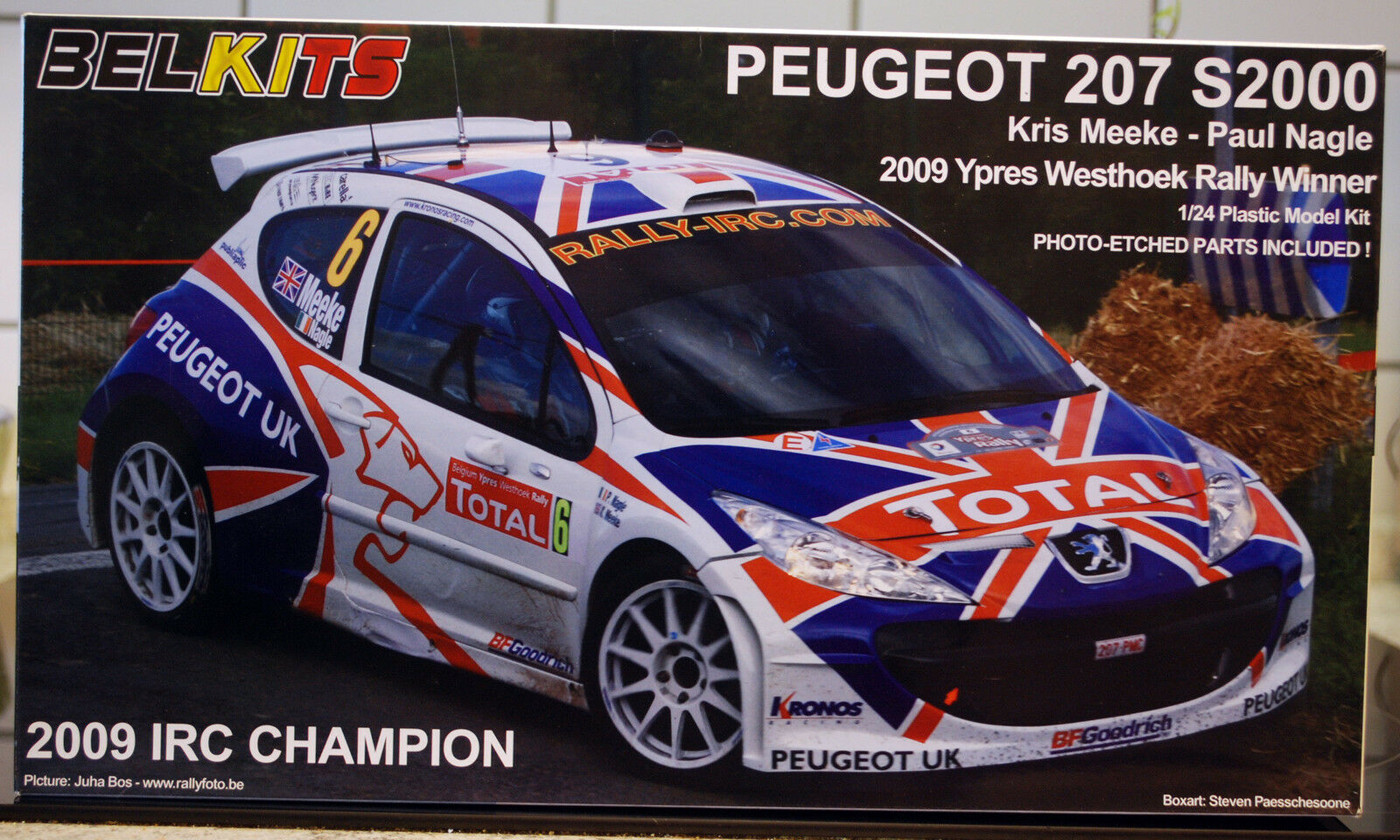 Belkits 001 2009 Peugeot 207 S 2000 WRC Ypres Westhoek Rallye 1:24