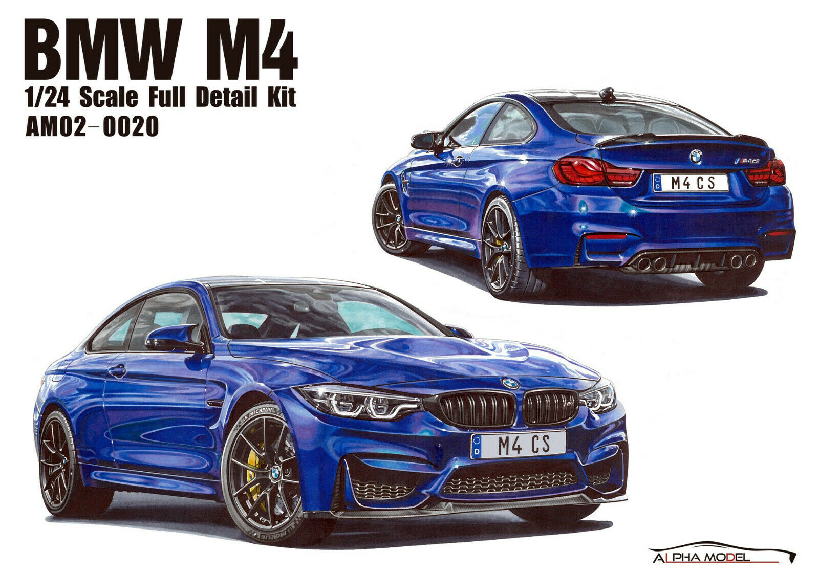 Alpha Model 02-0020 2017 BMW M 4 CS 1:24 neu 2021