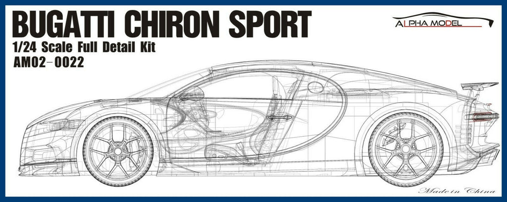 2018 Bugatti Chiron Sport 1:24 Alpha Model 02-0022