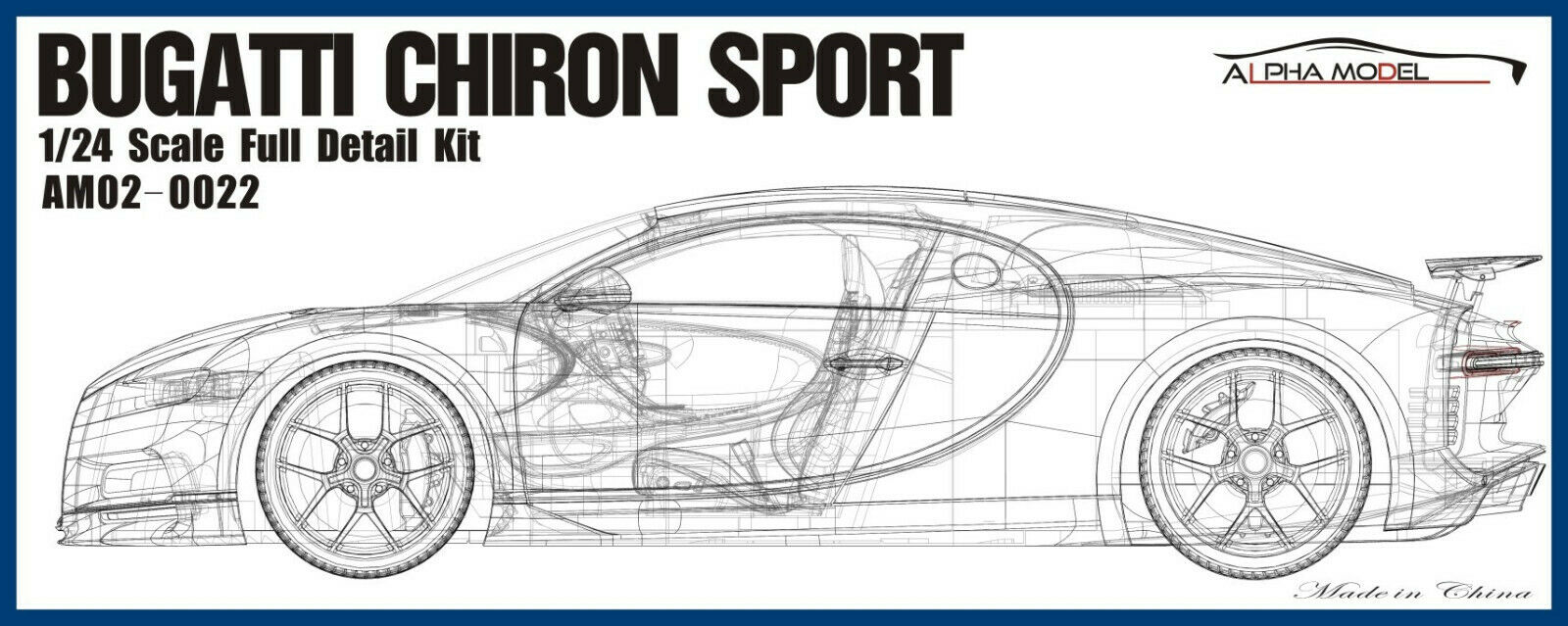 2018 Bugatti Chiron Sport 1:24 Alpha Model 02-0022