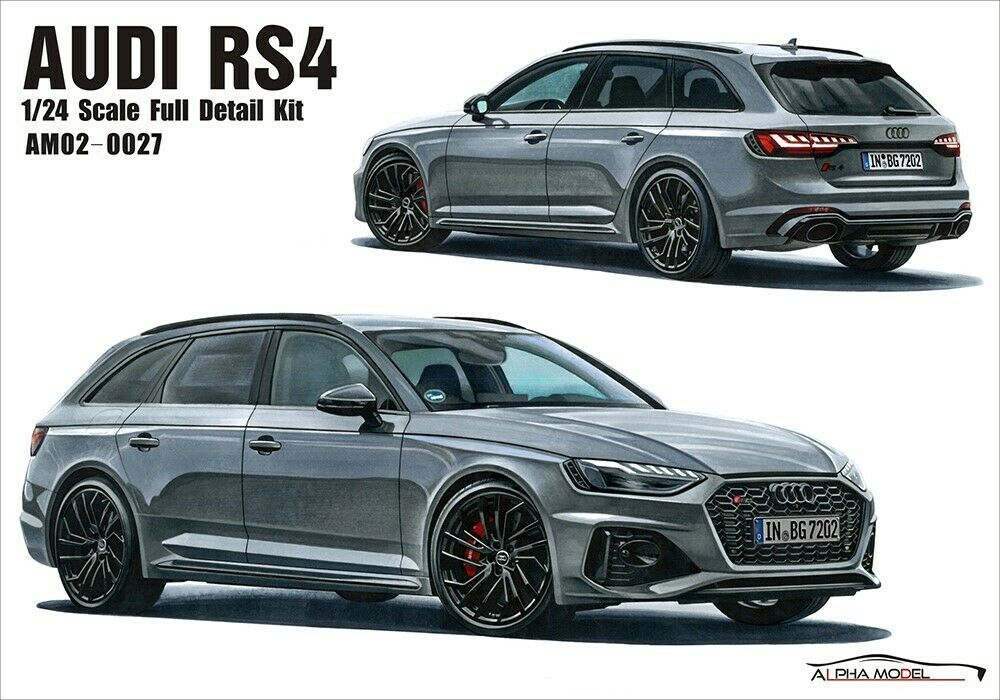 2017 Audi RS 4 1:24 Alpha Model 02-0027 neu 2021