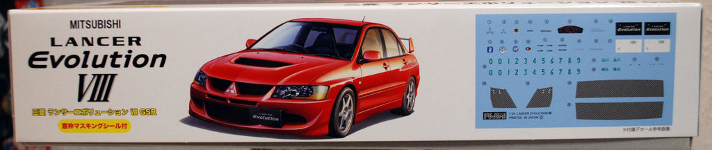 Fujimi 039244 2004 Mitsubishi Lancer GSR Evolution VIII JDM 1:24,