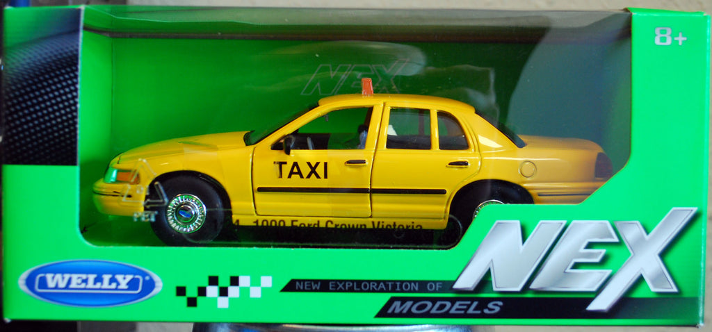 1999 Ford Crown Victoria Taxi Cab 1:24 Welly 22082TI-W