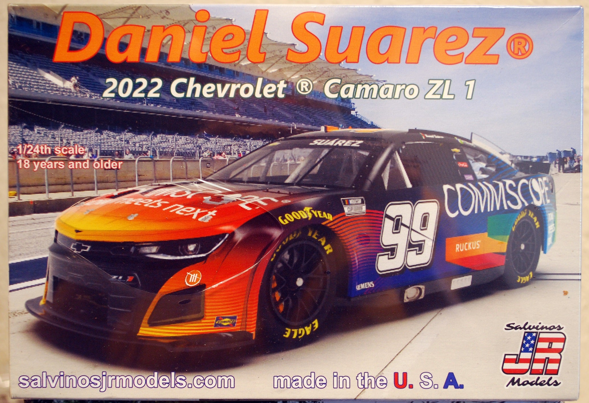 2022 Chevrolet Camaro Daniel Suarez Commiscope 1:24 Salvinos JR 316136