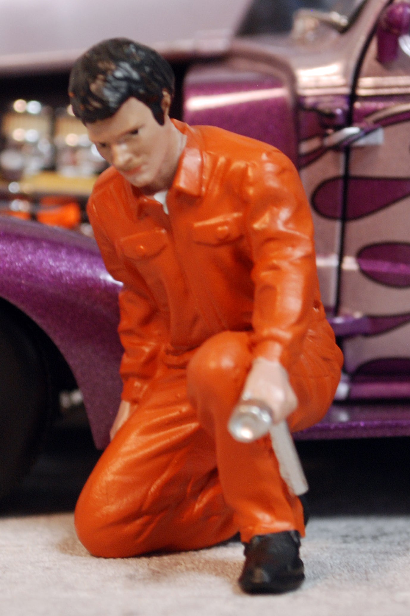 23901O American Diorama Mechanic Jerry orange 1:24