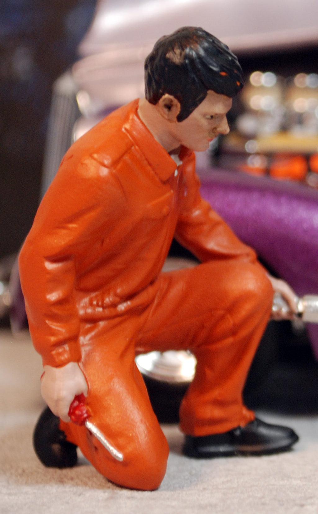 23901O American Diorama Mechanic Jerry orange 1:24