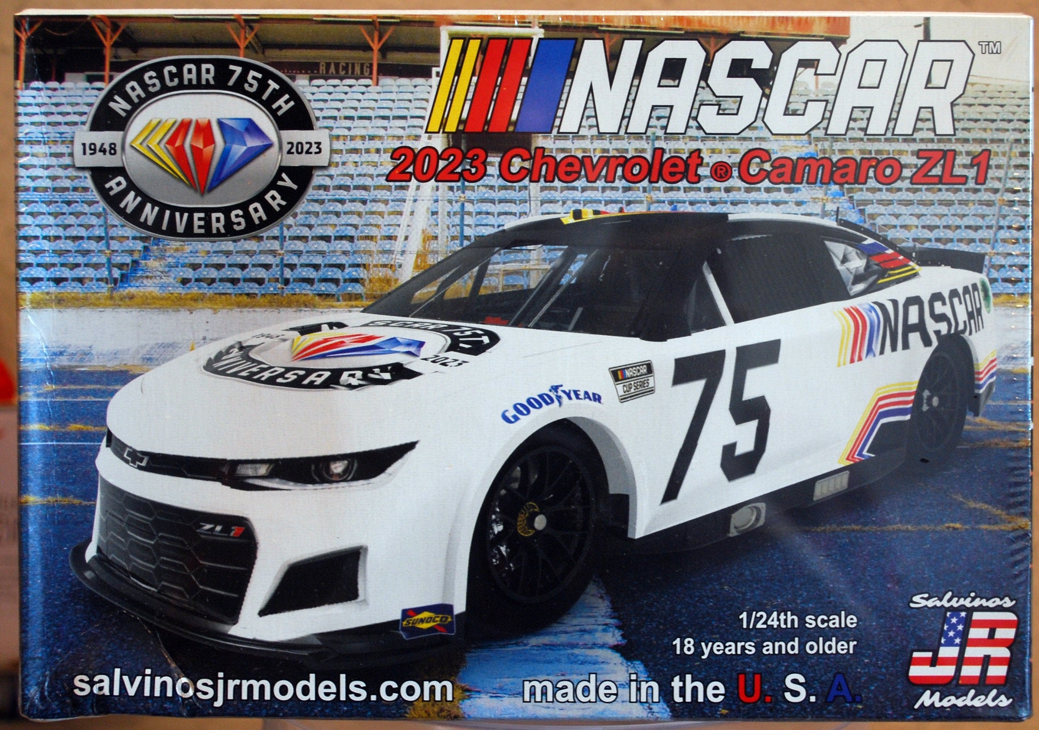 2023 Chevrolet Camaro ZL1 NASCAR 75 1:24 Salvinos JR 388058