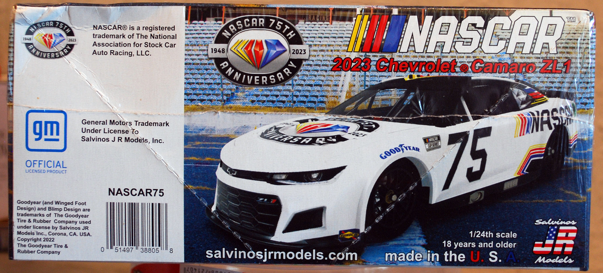 2023 Chevrolet Camaro ZL1 NASCAR 75 1:24 Salvinos JR 388058