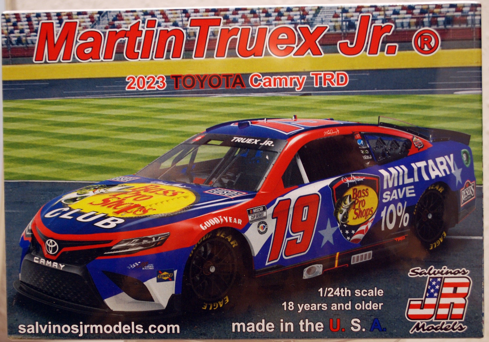 2023 Toyota Camry Martin Truex Jr. Bass Pro Military 1:24 Salvinos JR 312534