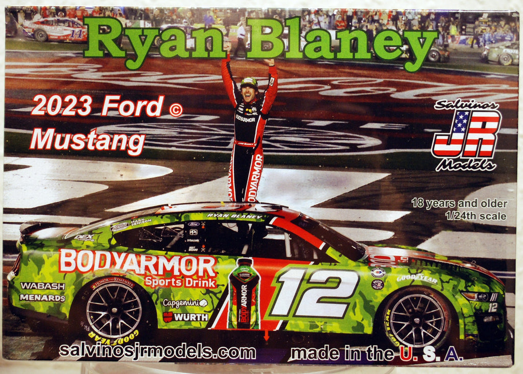2023 Ford Mustang Ryan Blaney Bodyarmor Winner 1:24 Salvinos JR 391768