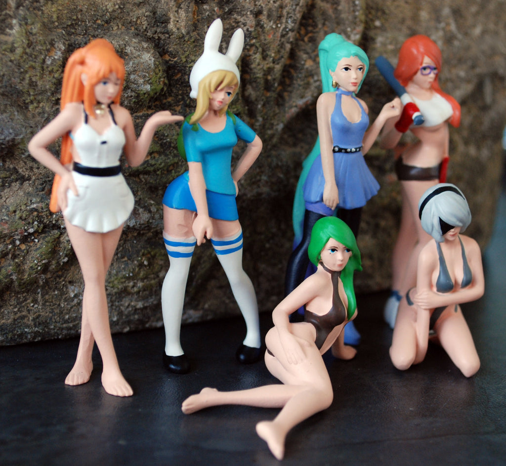 24301B American Diorama Cosplay Girls Set 6 Sexy Mädels 1:24