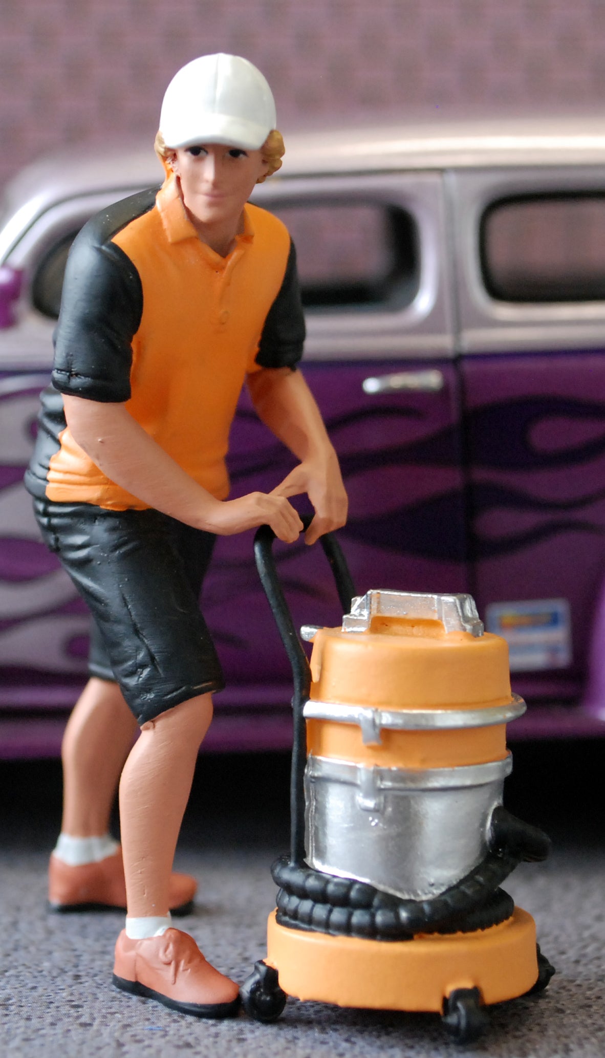 24606B American Diorama Detail Master Wet Dry Vac Cleaner Set inkl Figur  1:24