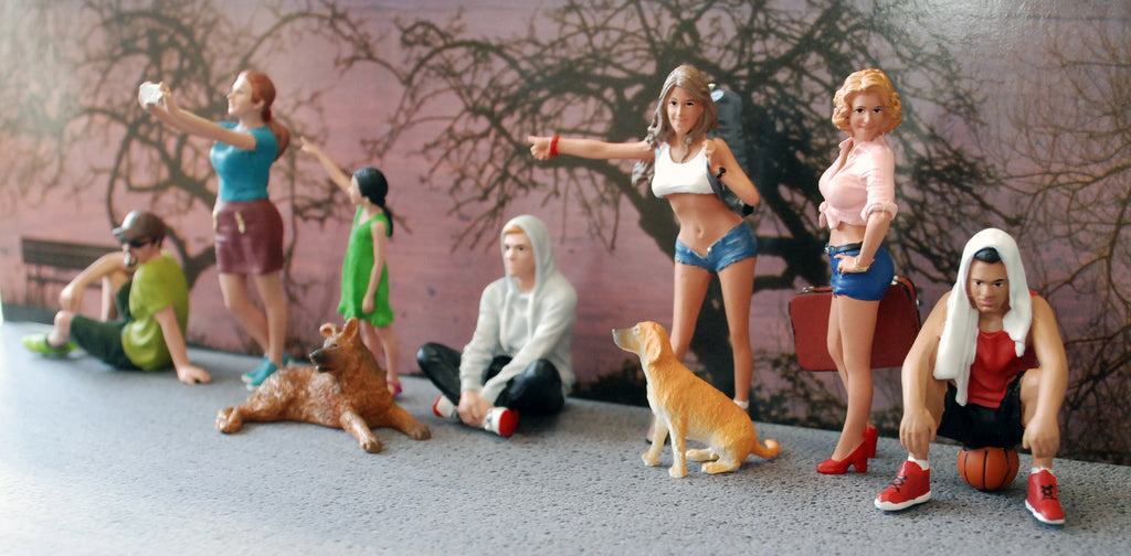 24701B American Diorama Diorama Figures Series Set of all 7 1:24