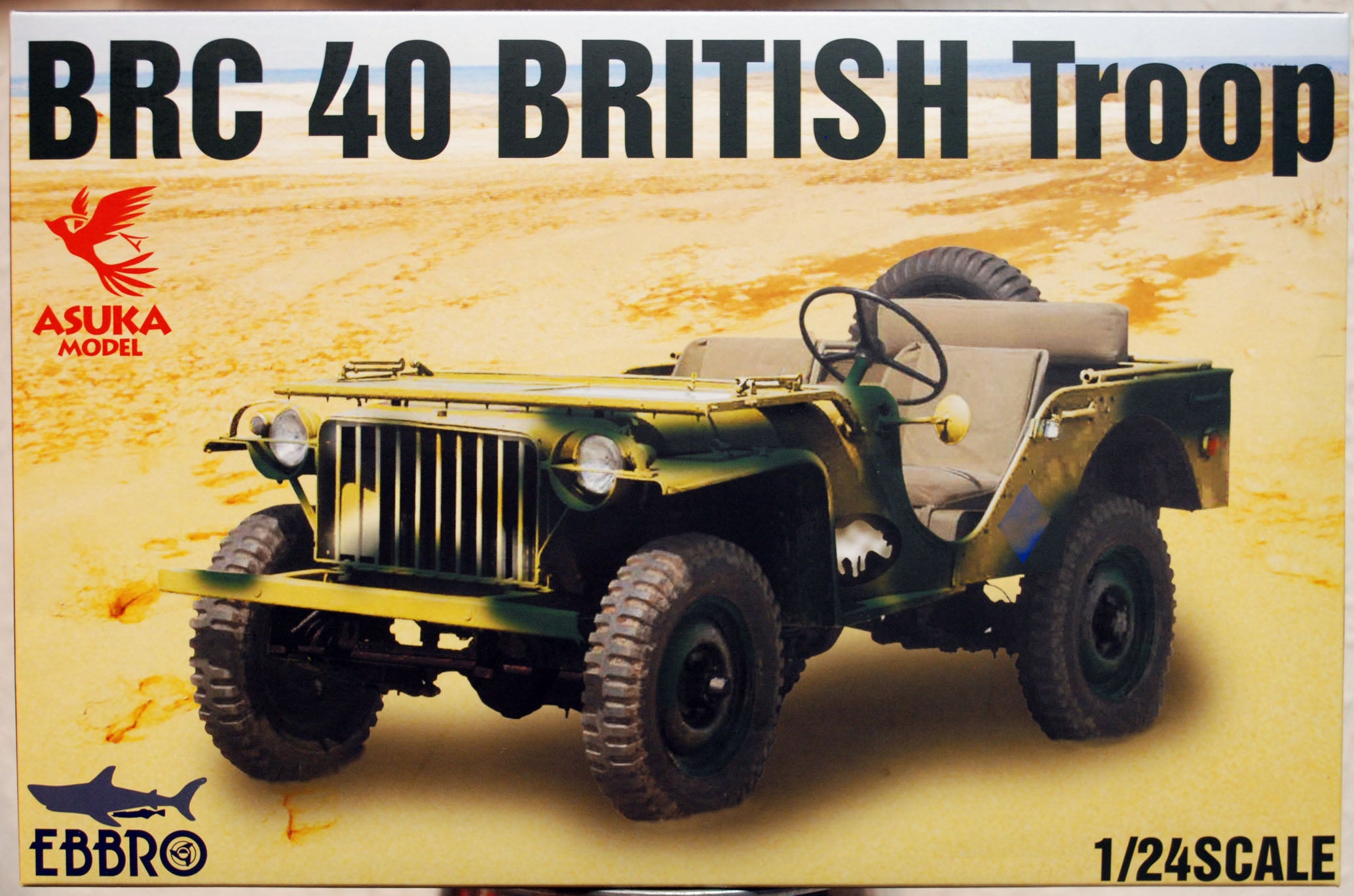 Asuka Ebbro 25018 1940 BRC 40 British Troop Bantam Ur-Jeep 1:24