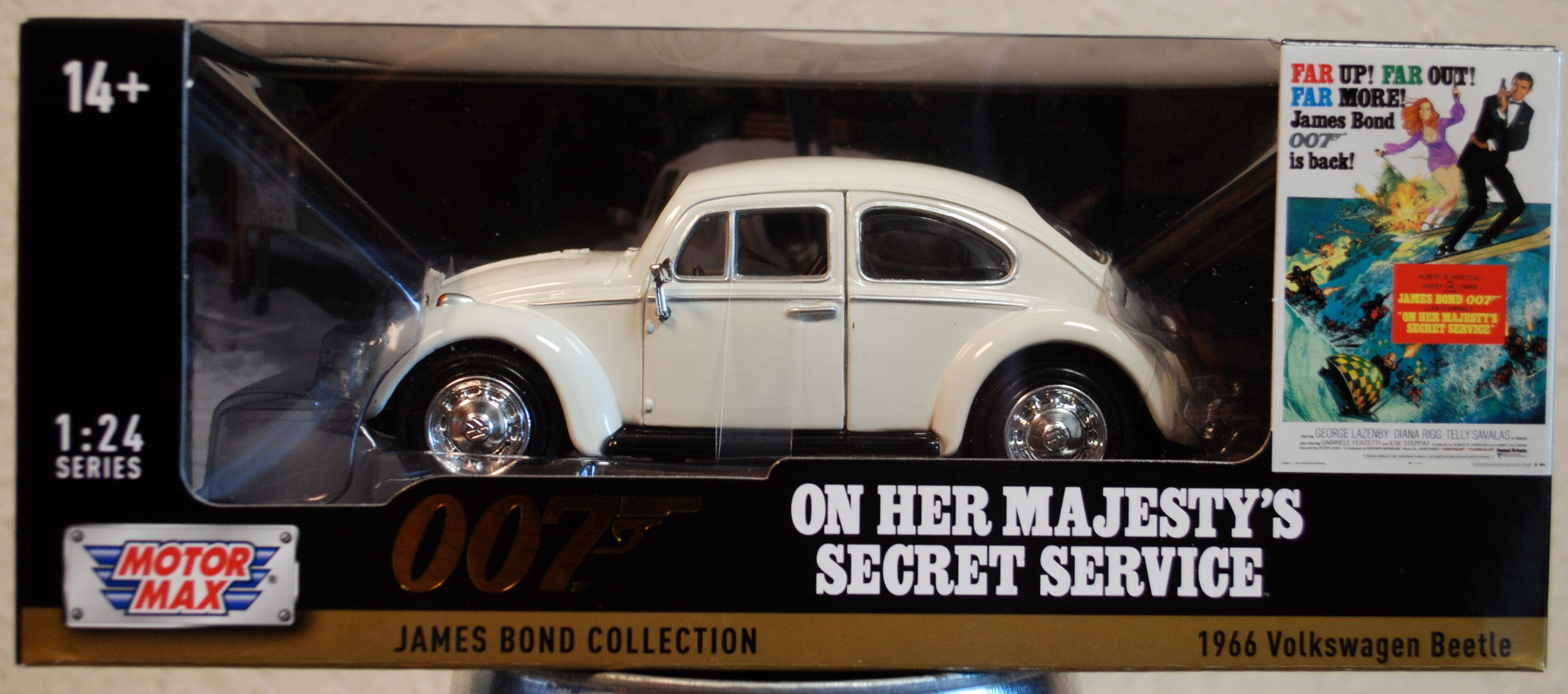Motor Max 79854 1966 VW Volkswagen Käfer James Bond 007 1:24