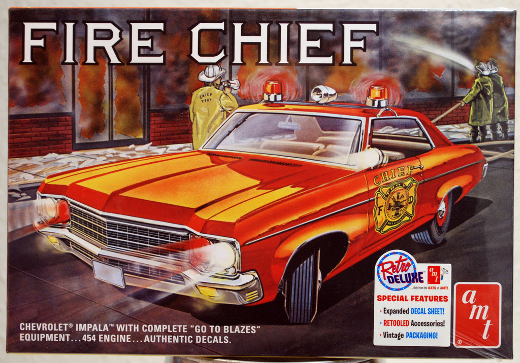 1970 Chevrolet Impala SS Fire Chief Police 1:25 AMT 1162