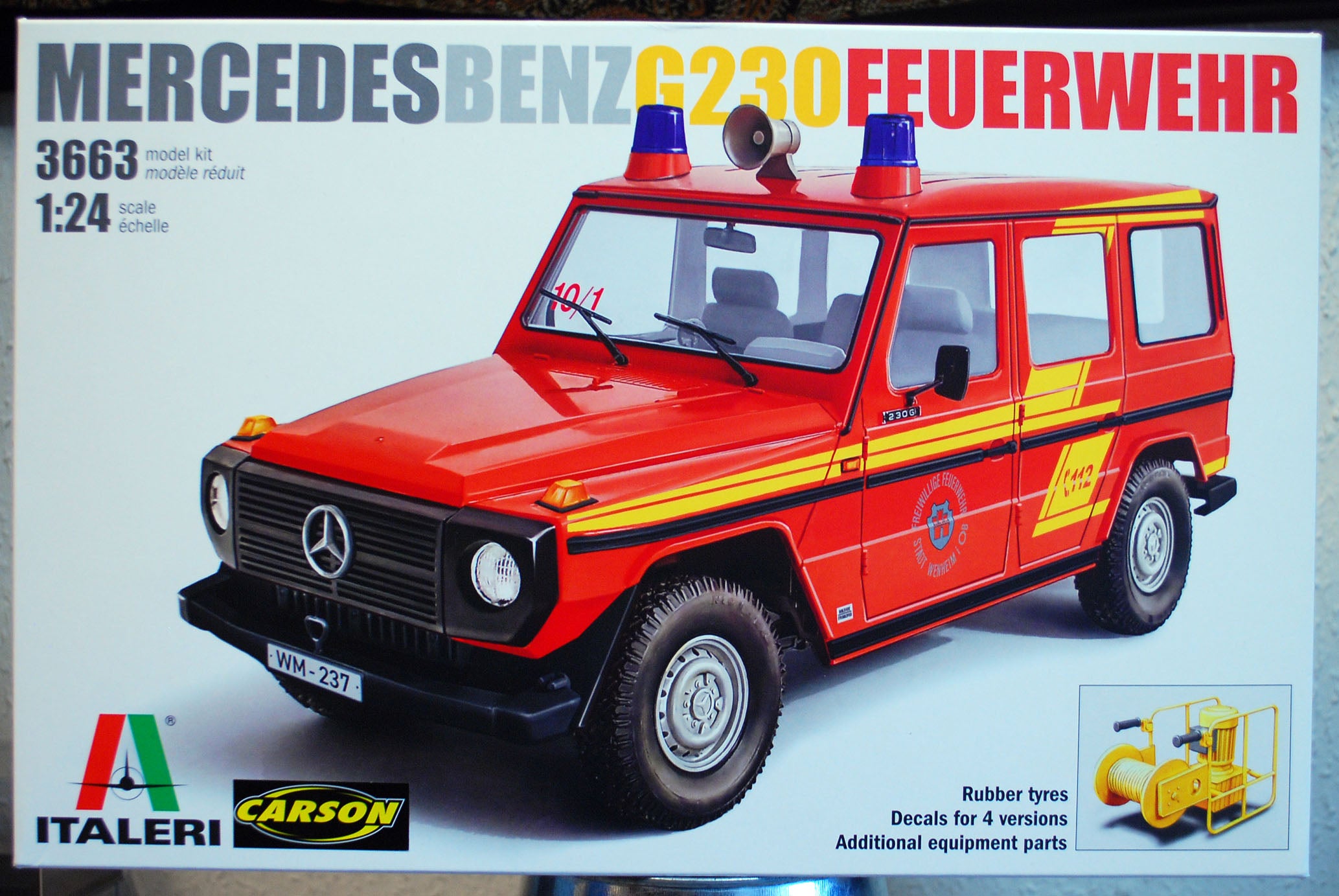1979 Mercedes Benz G 230 Feuerwehr 1:24 Italeri 3663 wieder neu 2022