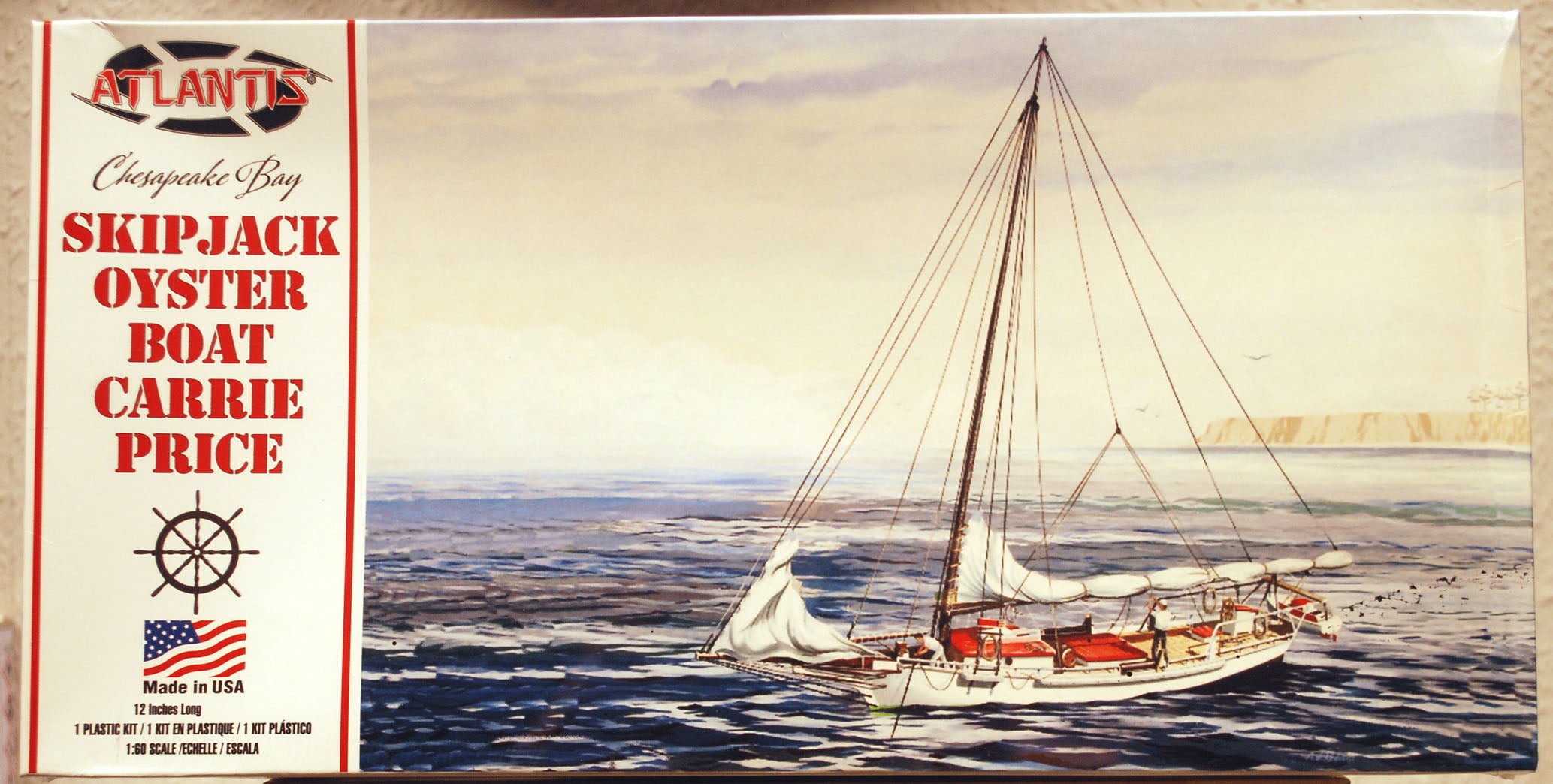 Atlantis 1160 Skipjack Chesapeake Oyster Boat Carrie Price 1:60