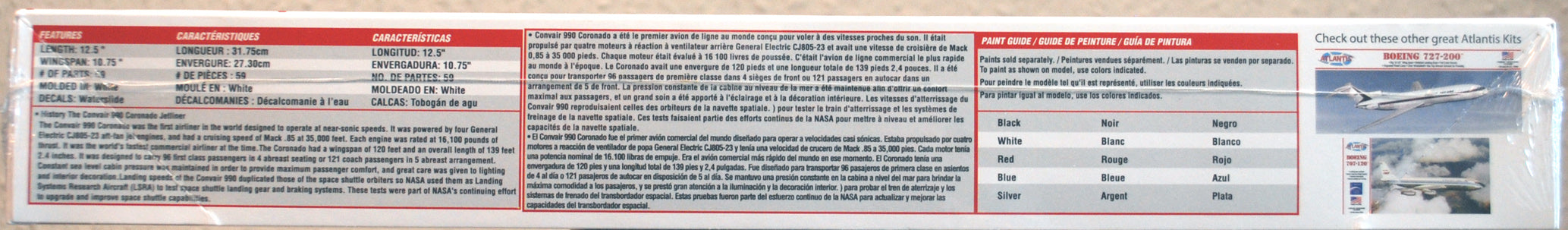 Atlantis 254 Convair 990 Coronado NSA Marking 1:135